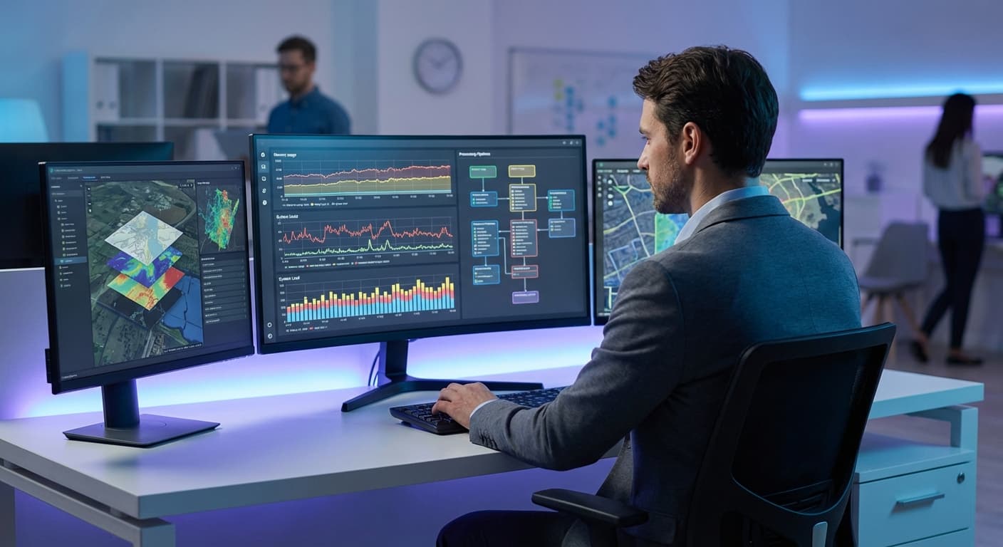 Memory management strategies for large geospatial datasets