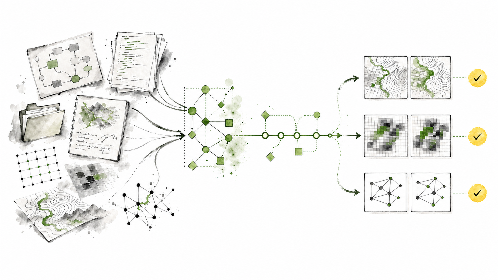 A legacy GIS workflow becoming a documented and checked replacement.