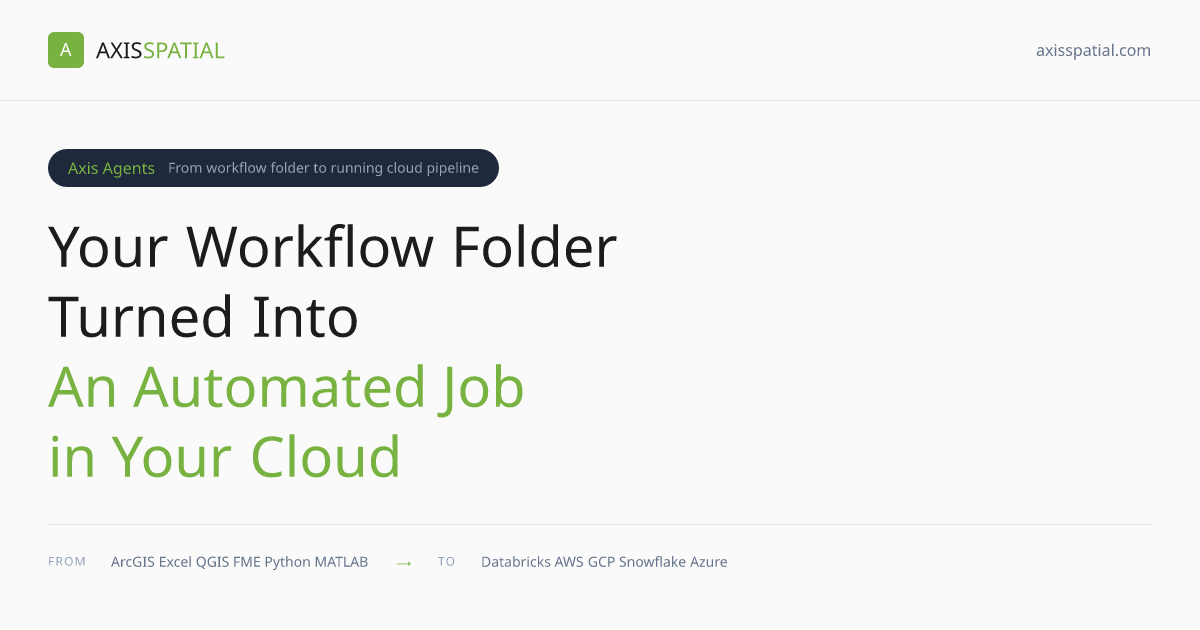 Axis Spatial - AI Agents That Automate GIS Workflows